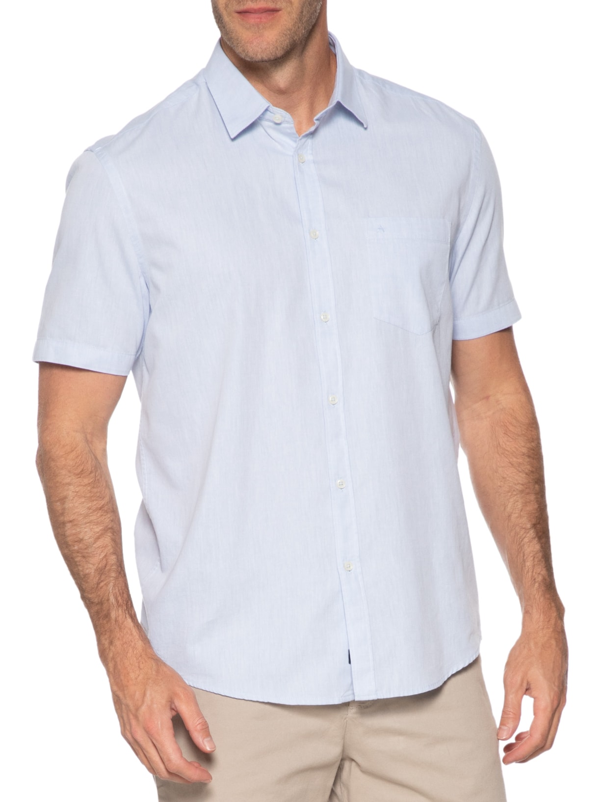 Camisa Masculina Mescla Lotte Azul Aramis