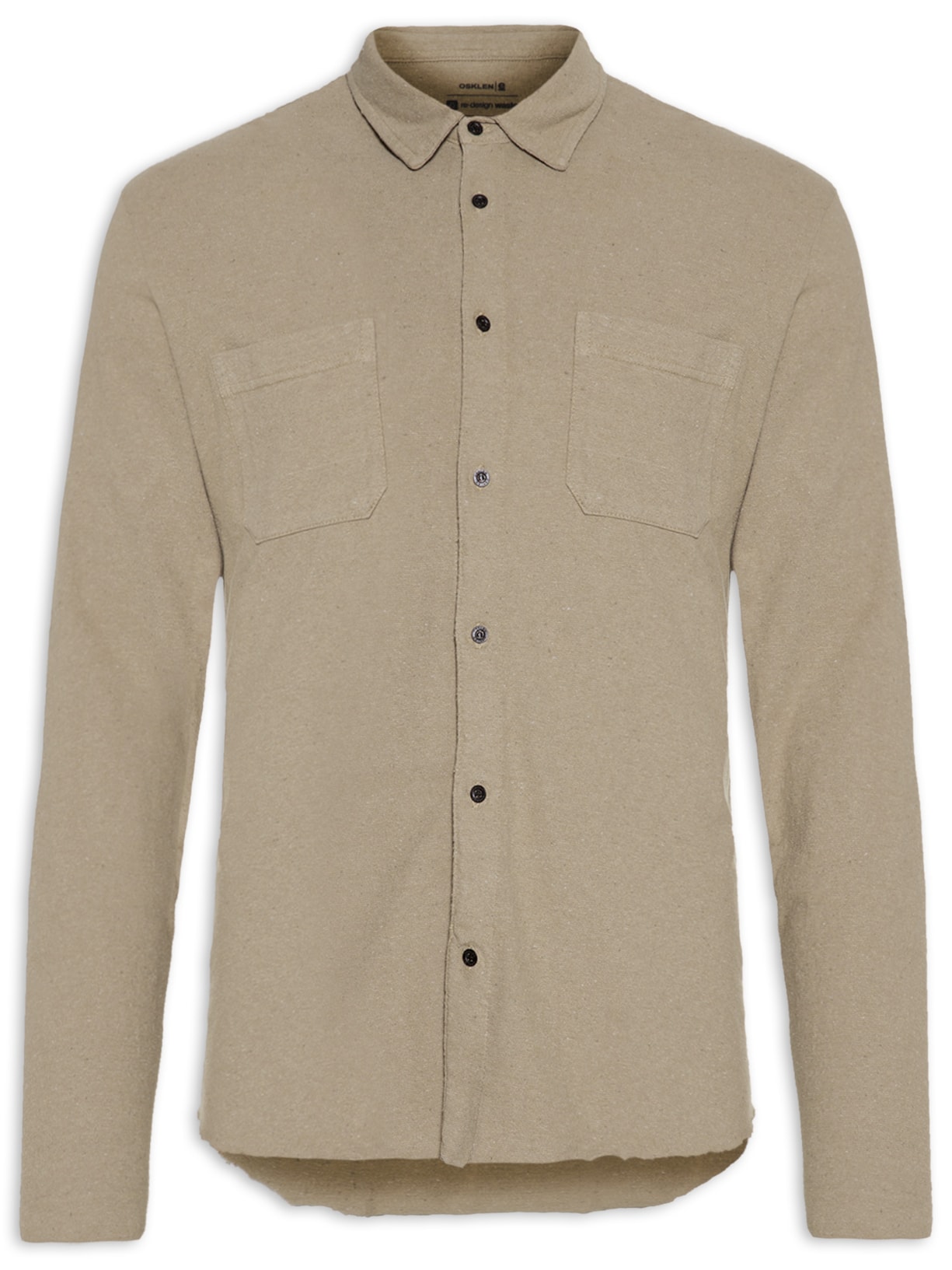 Camisa Masculina Modern Army Pockets - Bege