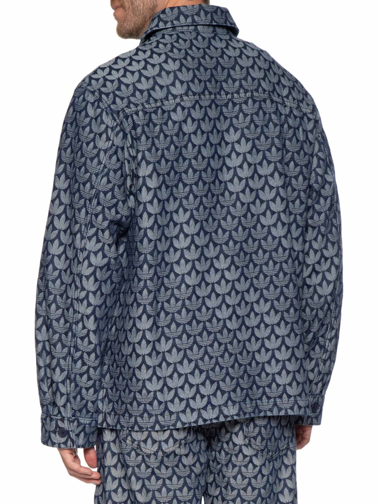 Camisa Masculina Monogram Shirt Azul Adidas Originals