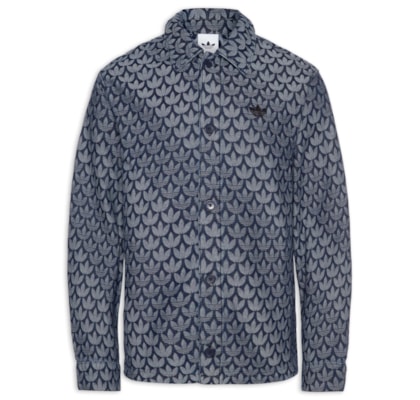 Camisa Masculina Monogram Shirt - Azul