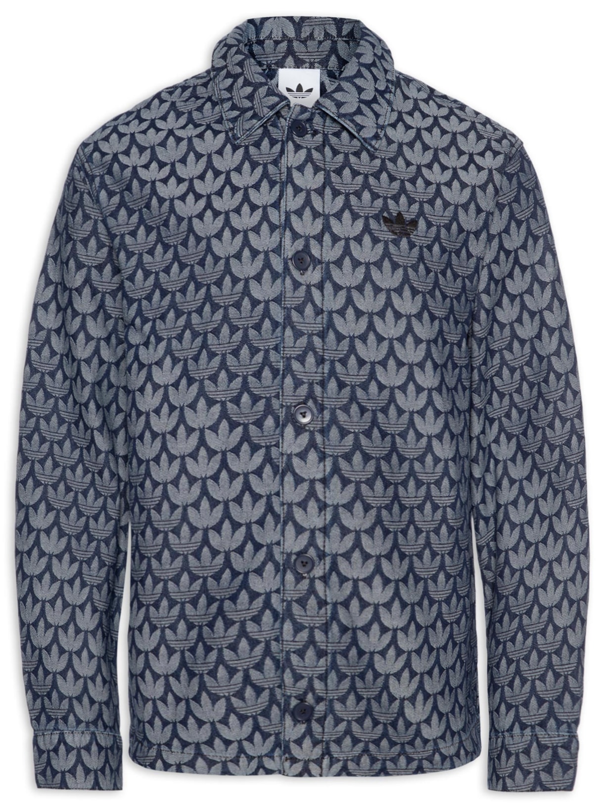 Camisa Masculina Monogram Shirt - Azul