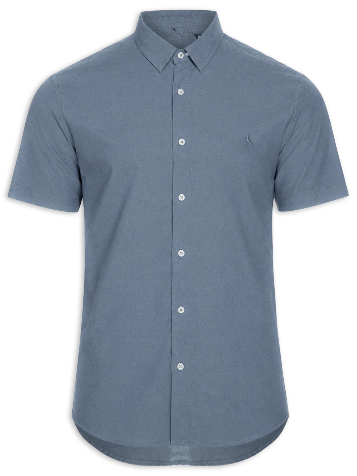Camisa Masculina New Oxford Color Azul Reserva