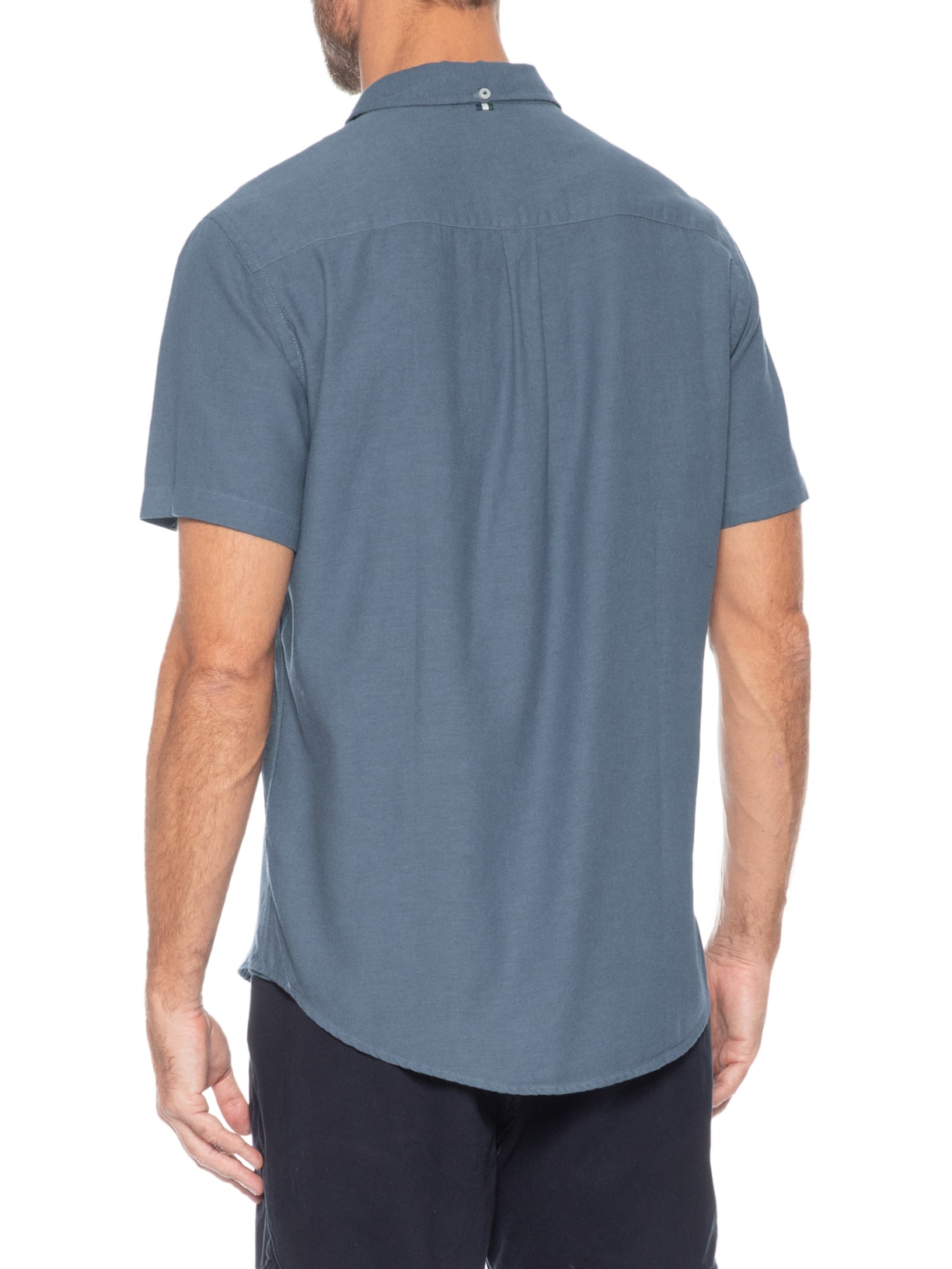 Camisa Masculina New Oxford Color Azul Reserva
