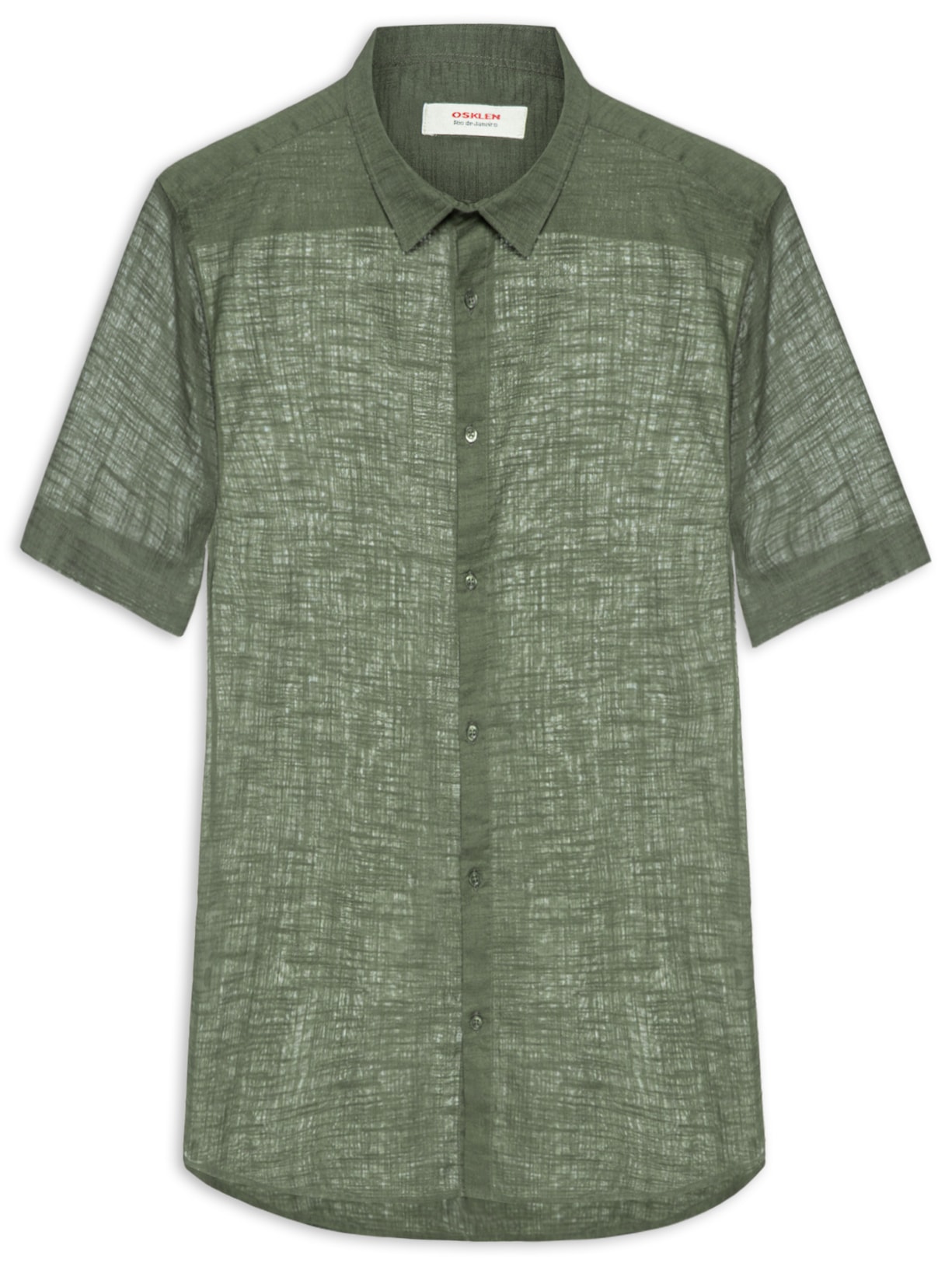 Camisa Masculina New Texture Color Verde Osklen
