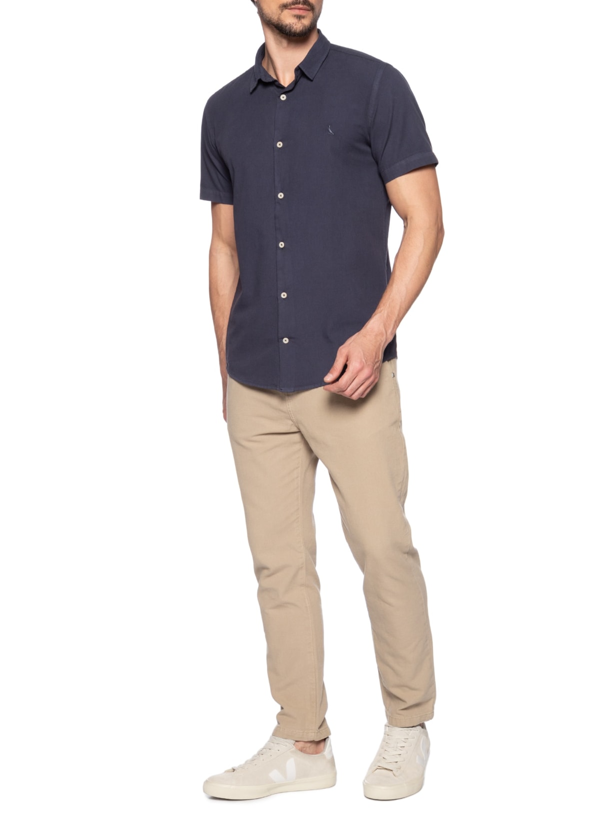 Camisa Masculina Nova Paraty Azul  Reserva