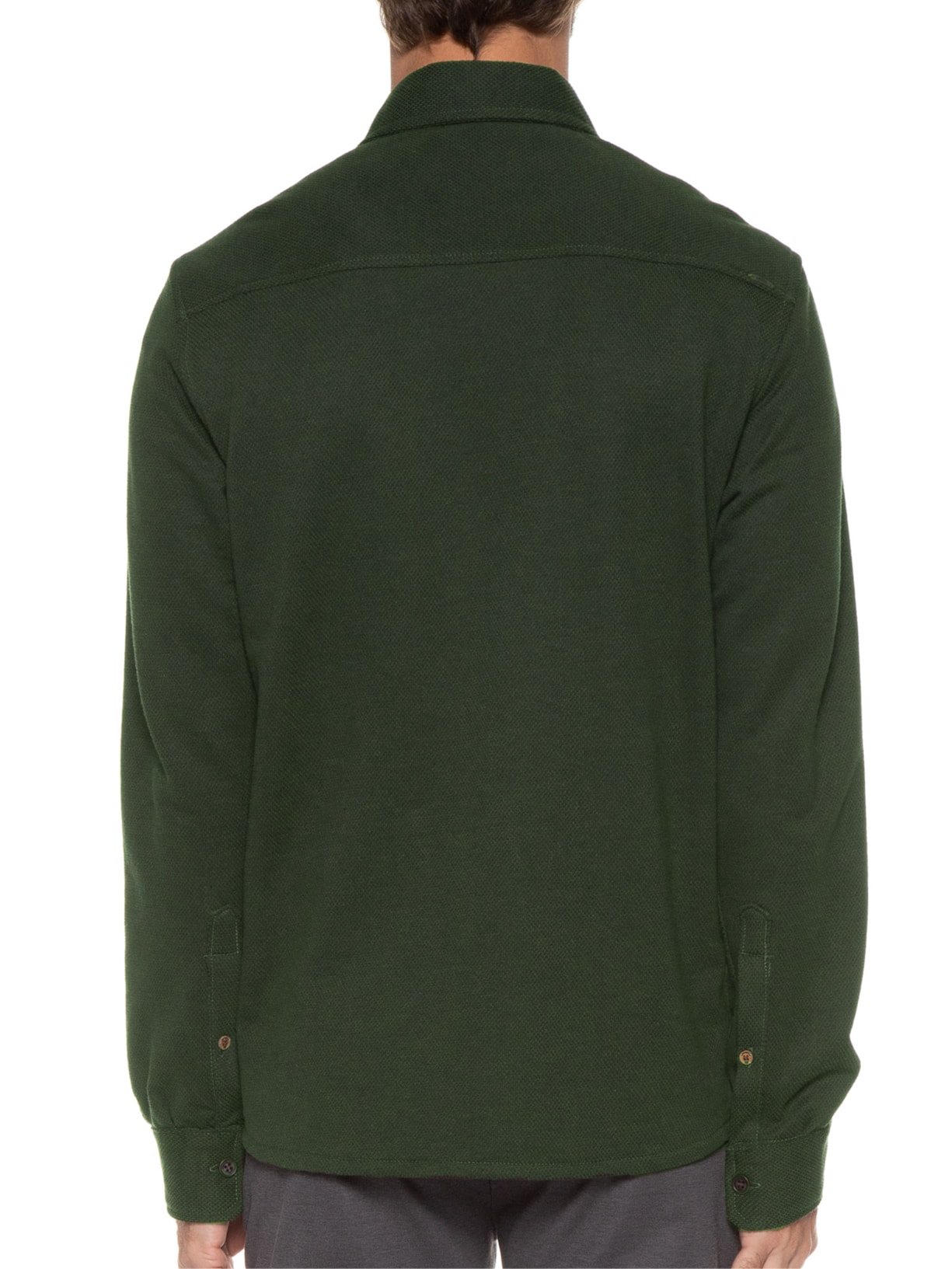 Camisa Masculina Overshirt Algodão Yogi Verde Armadillo