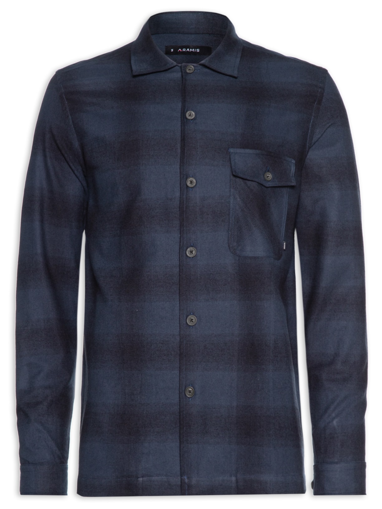 Camisa Masculina Overshirt Flanelada Xd Navy - Azul