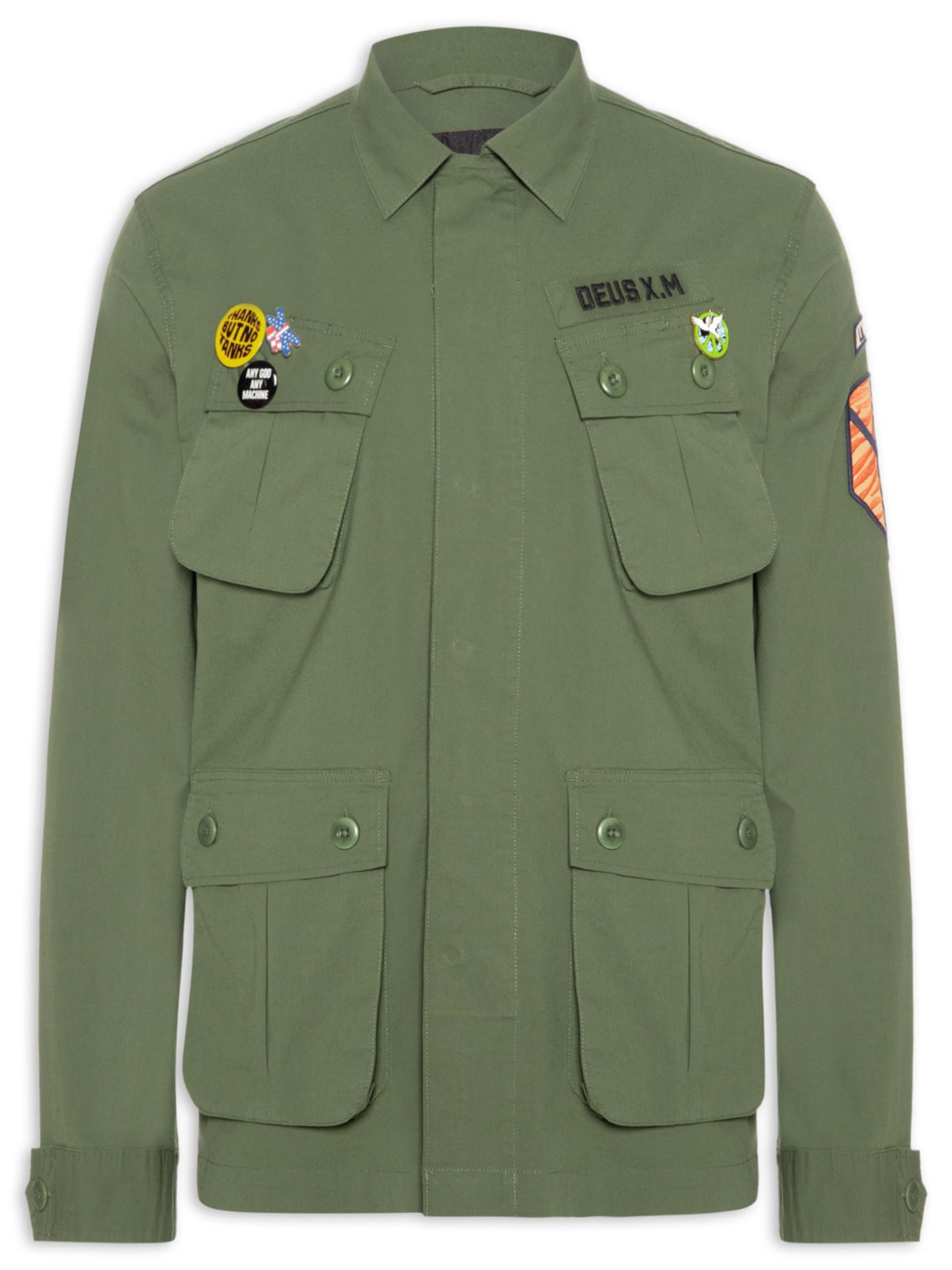 Camisa Masculina Overshirt Power Manga Longa - Verde