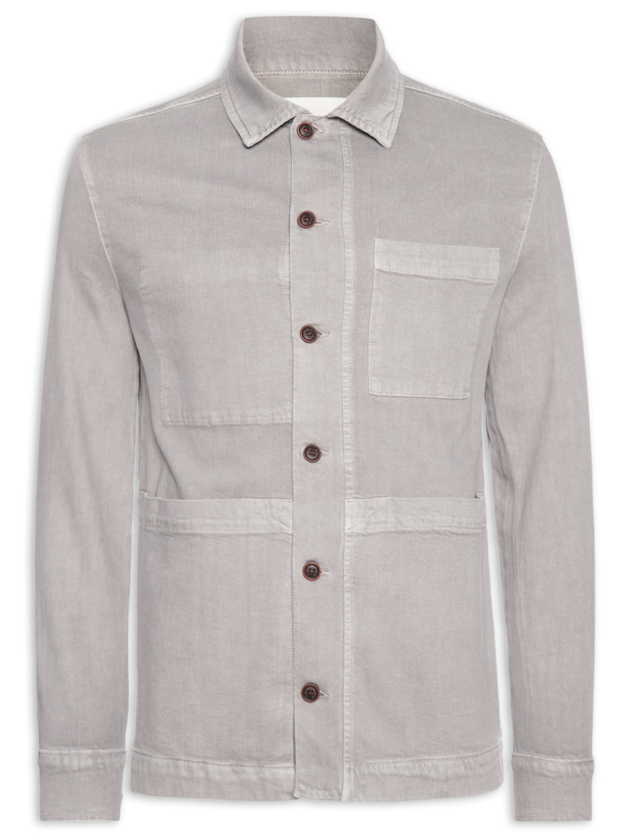 Camisa Masculina Overshirt Rennes - Cinza