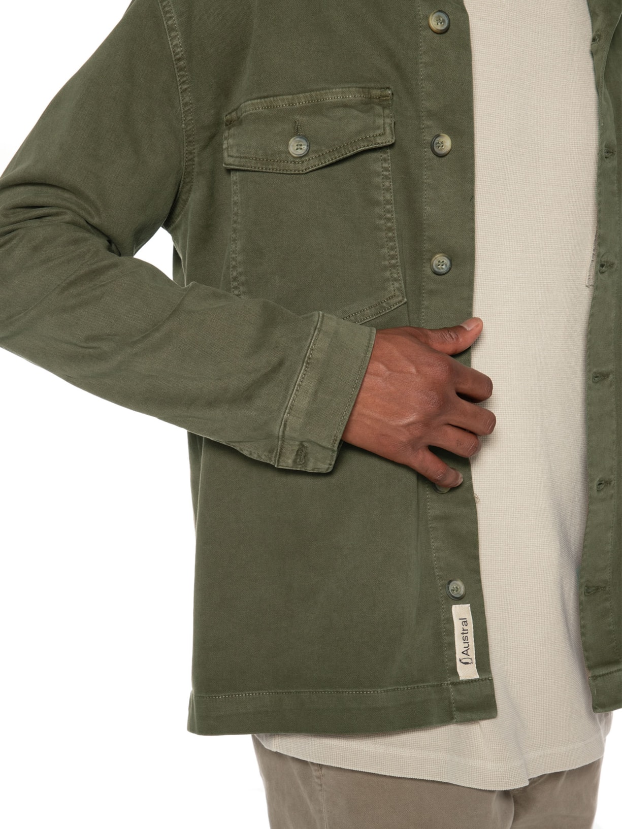 Camisa Masculina Overshirt Yosemite Verde Austral
