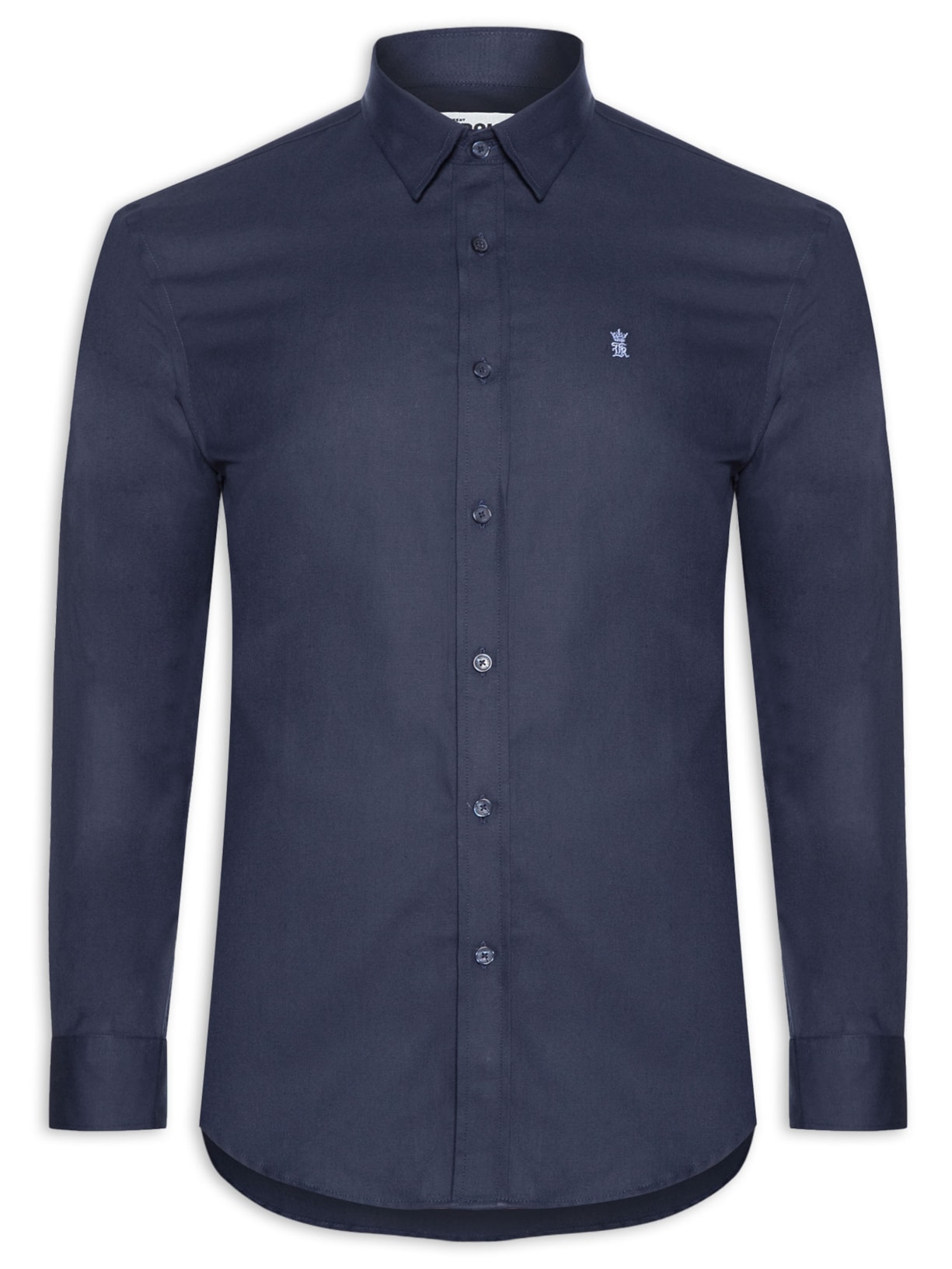 Camisa Masculina Oxford Comfort - Azul