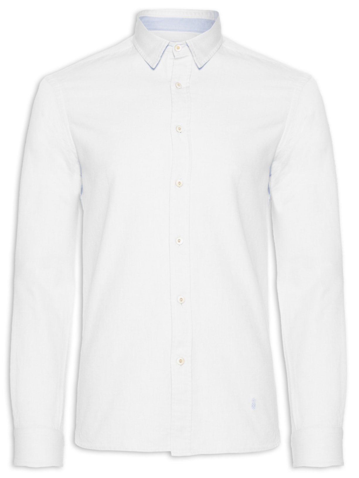 Camisa Masculina Oxford Lisa - Branco