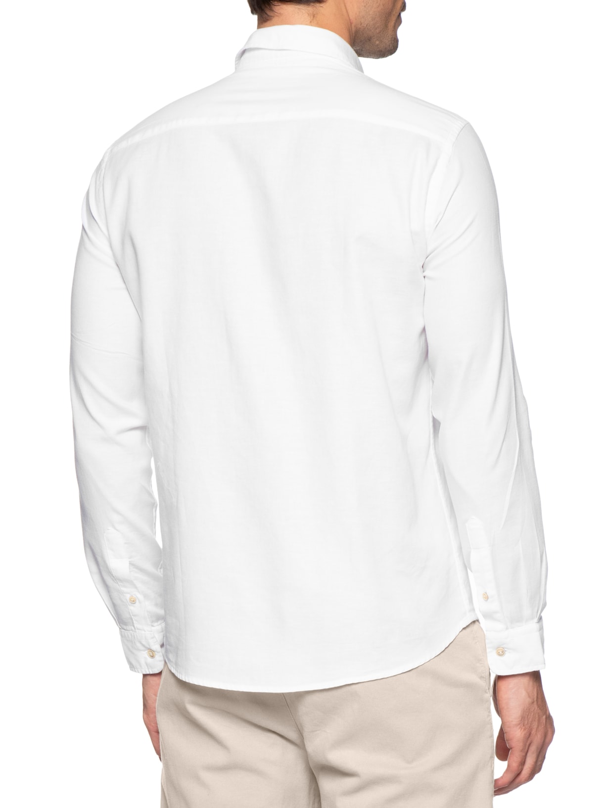 Camisa Masculina Oxford Lisa Branco Pineapple