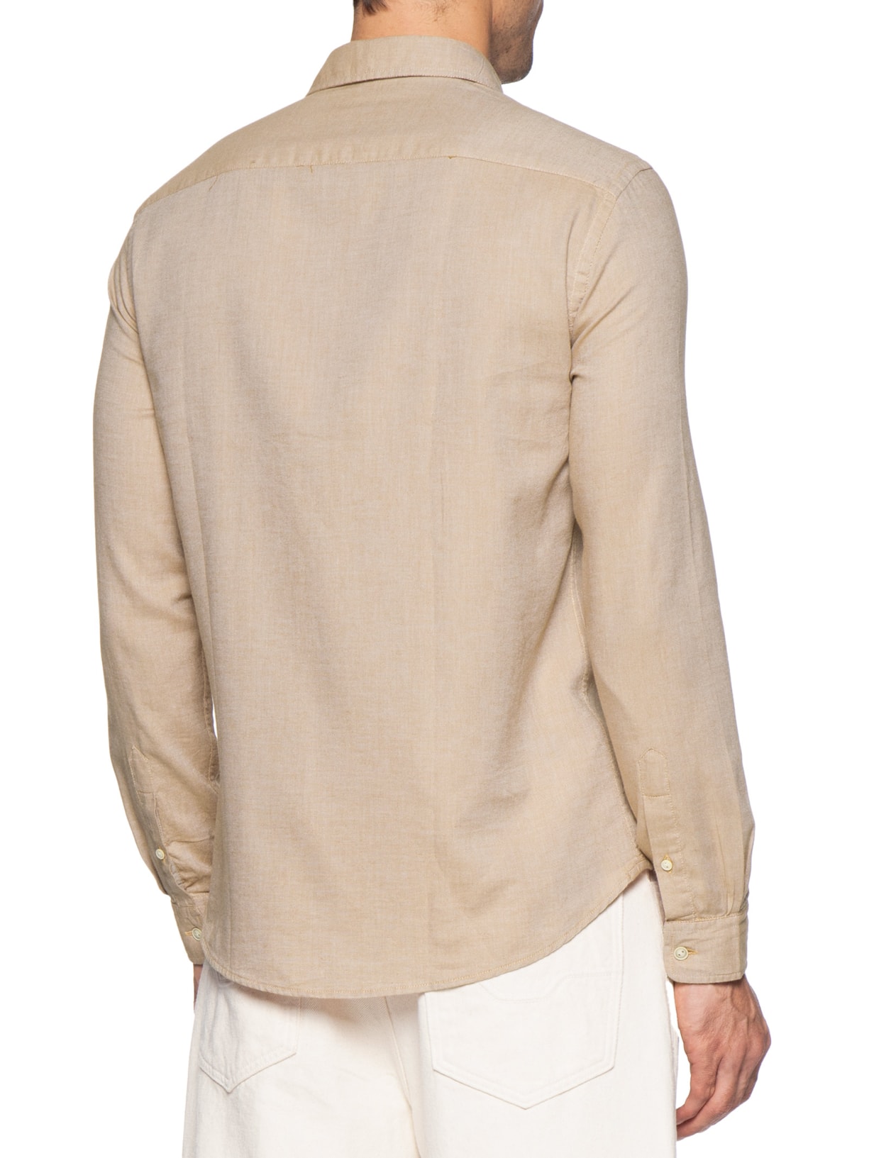 Camisa Masculina Oxford Lisa Laranja Pineapple
