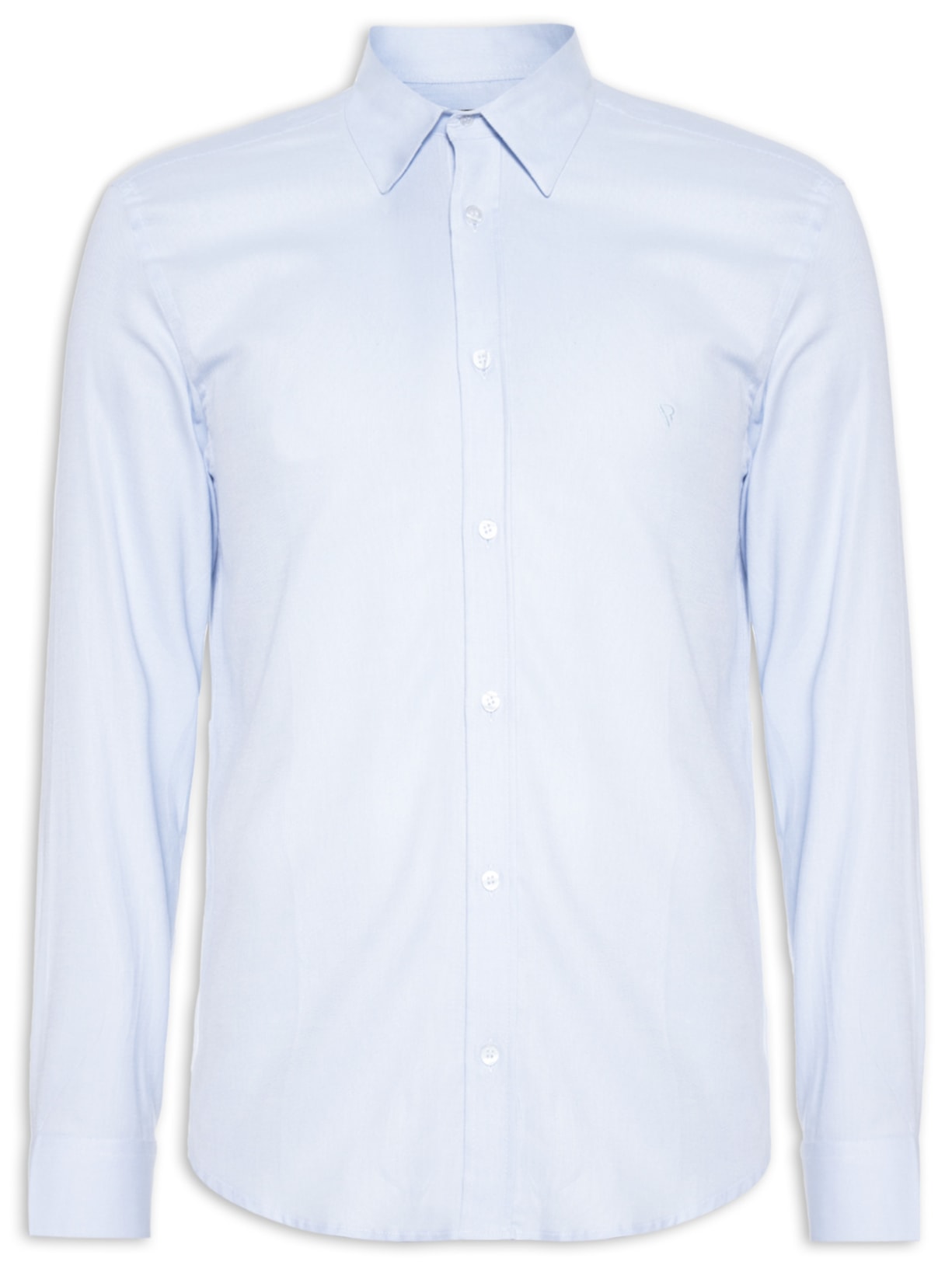 Camisa Masculina Oxfordine classic Irish Manga Longa - Azul