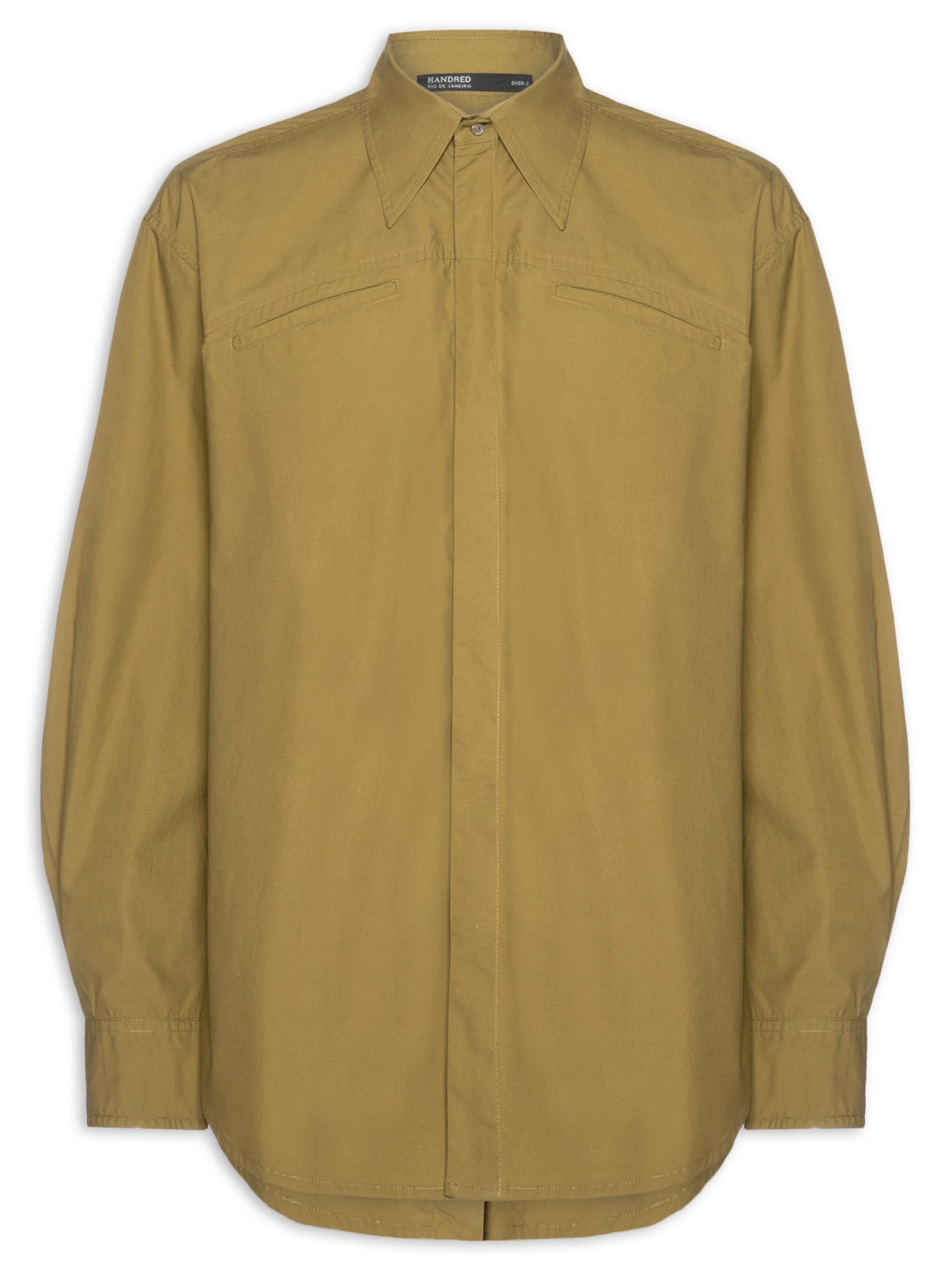 Camisa Masculina Pala Curva Verde Handred