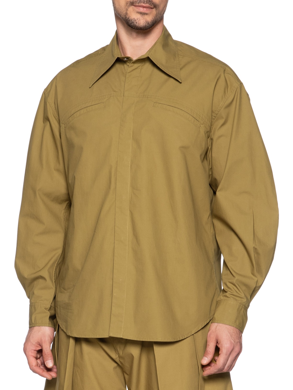 Camisa Masculina Pala Curva Verde Handred