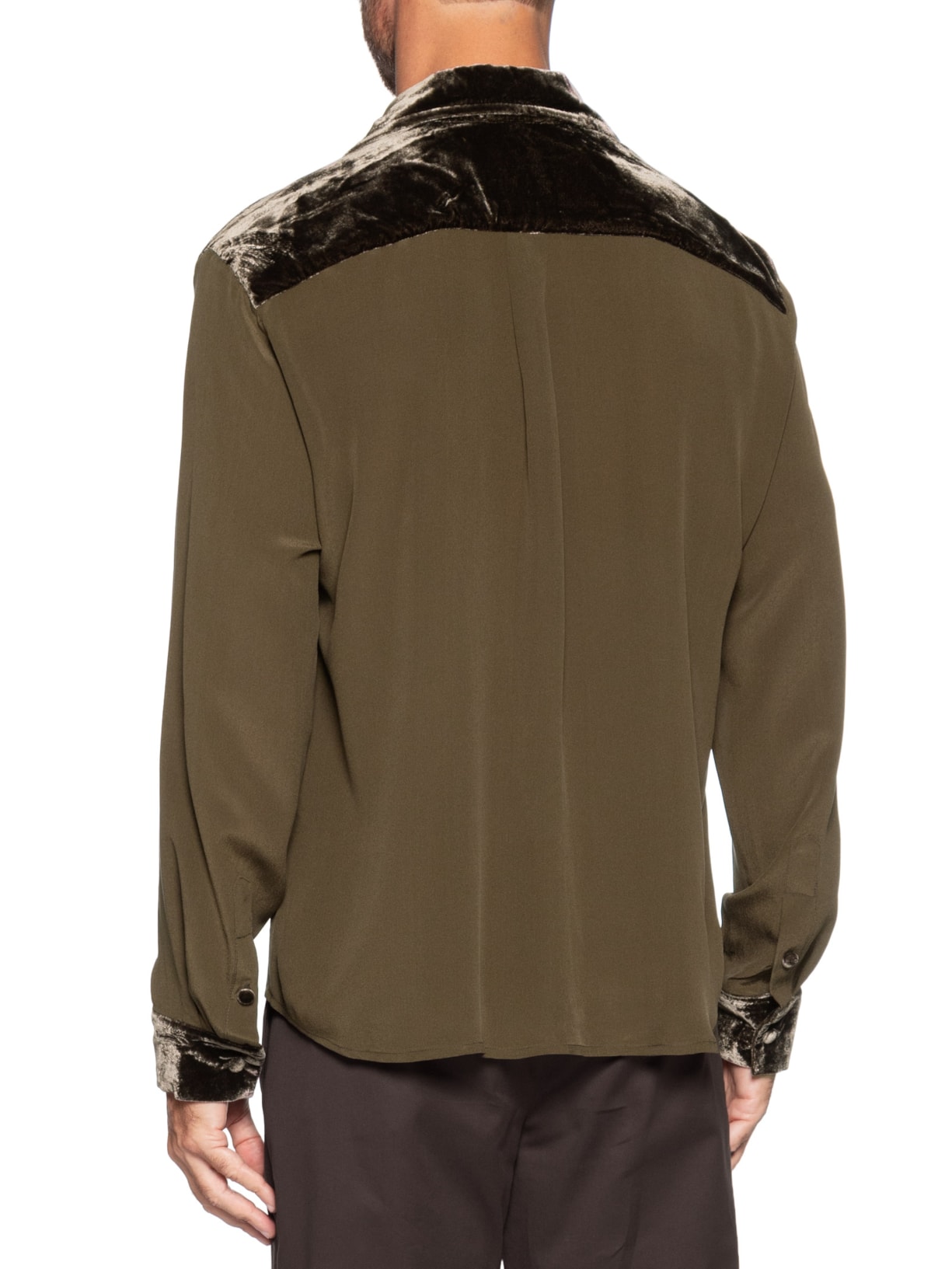 Camisa Masculina Palas Veludo E Seda Marrom Handred