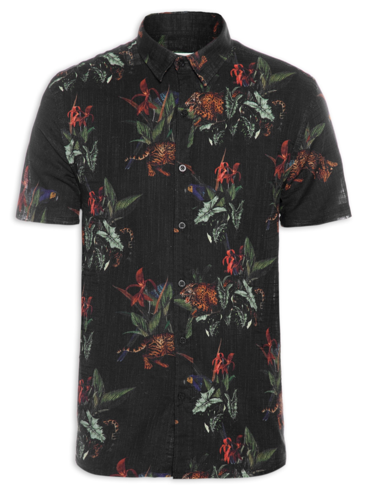 Camisa Masculina Pantanal - Preto