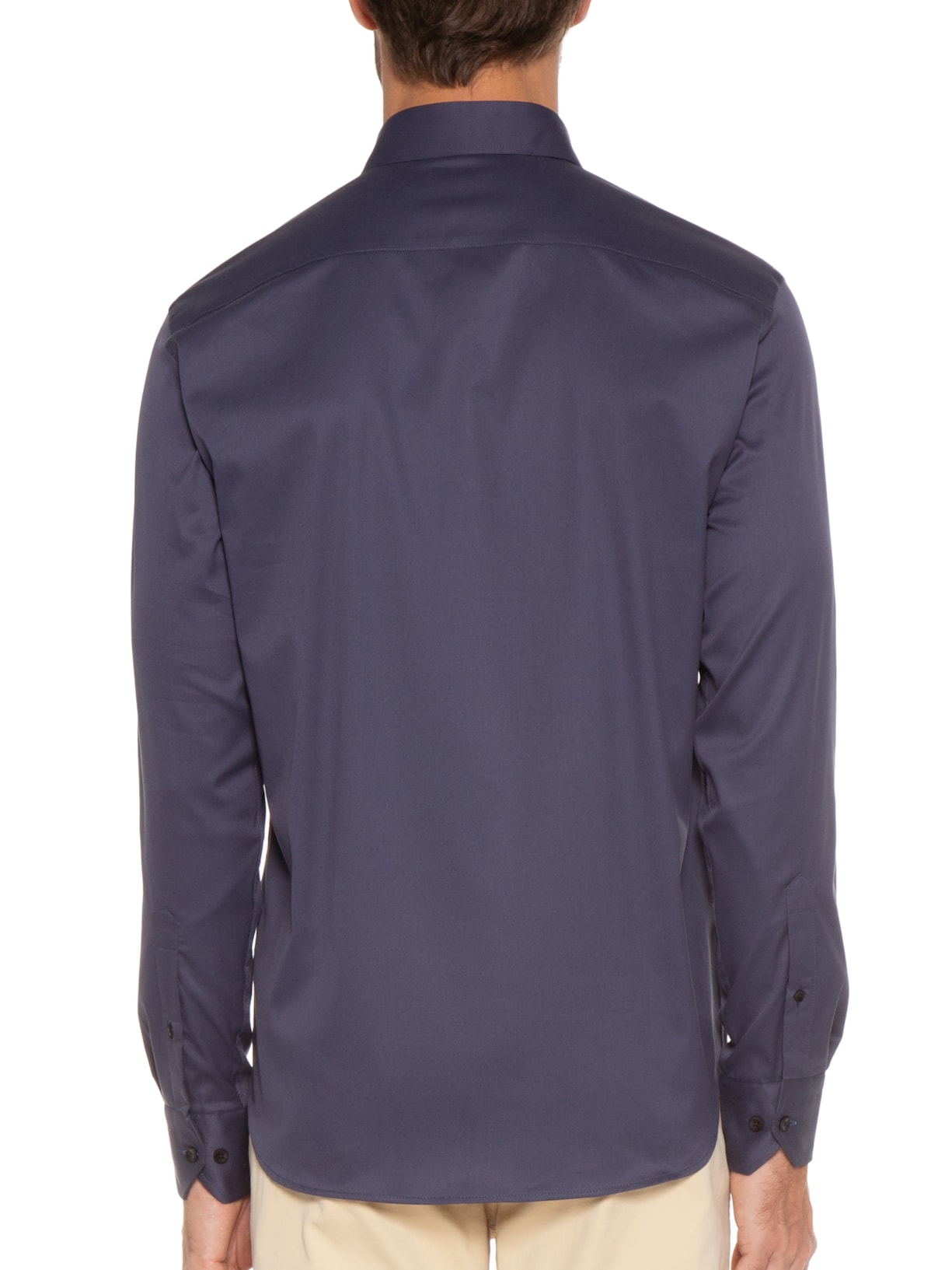 Camisa Masculina Paris Lisa Elastano Azul Oficina Reserva