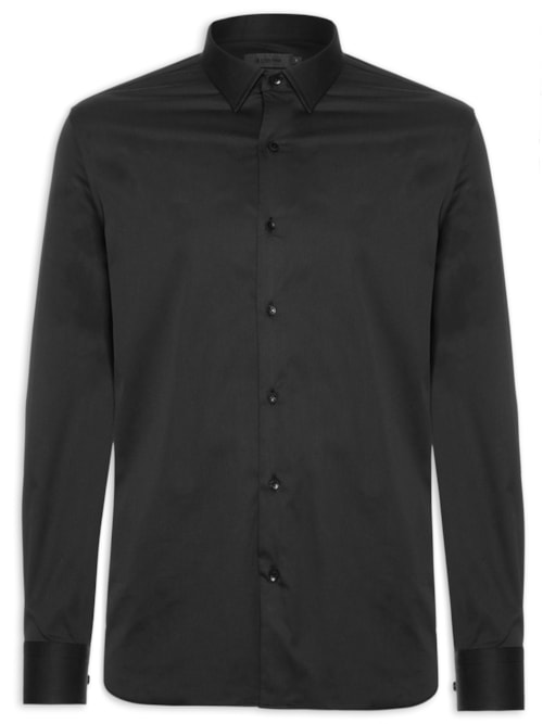 Camisa Masculina Paris Lisa - Preto