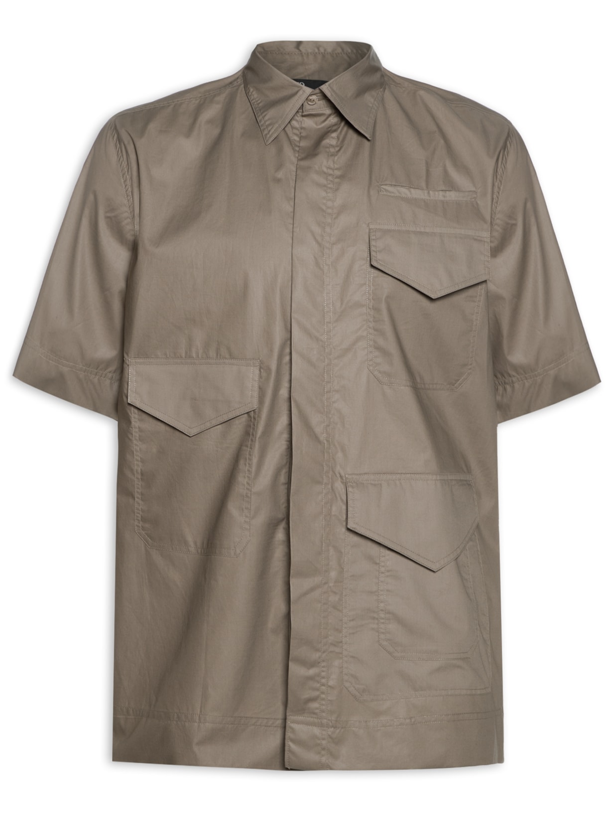 Camisa Masculina Parka Empapelada - Cinza