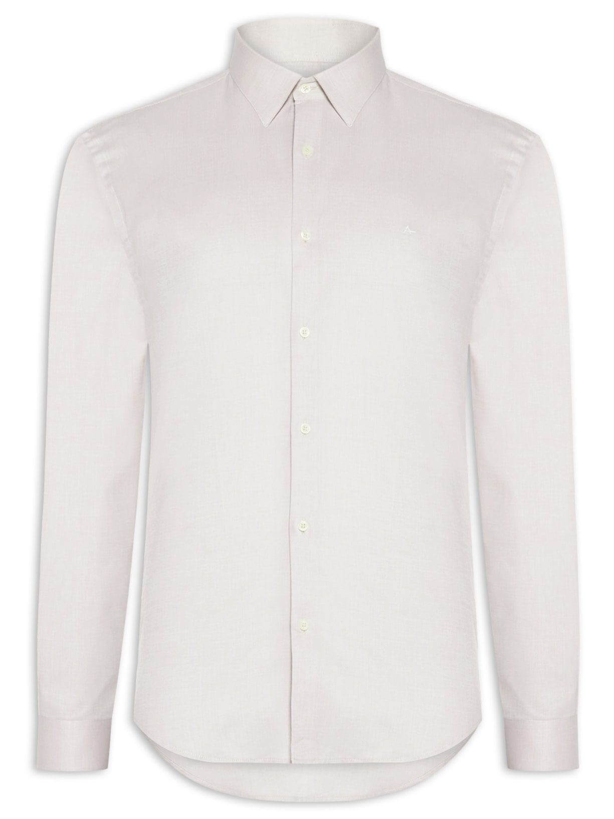 Camisa Masculina Petronas Regular Fit em Fio 50 Egípcio - Bege