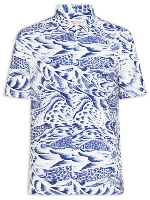 Camisa Masculina Pirarucu Trace Blue - Azul