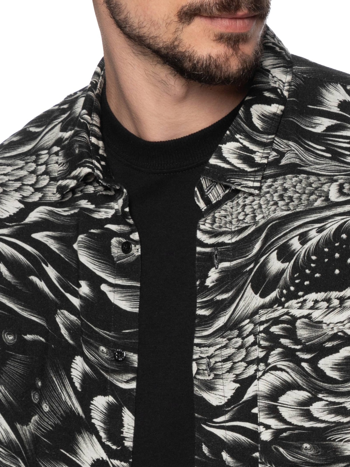 Camisa Masculina Pirarucu Trace Mc Preto Osklen