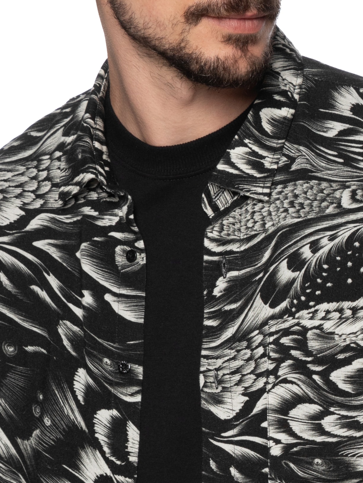 Camisa Masculina Pirarucu Trace Mc Preto Osklen