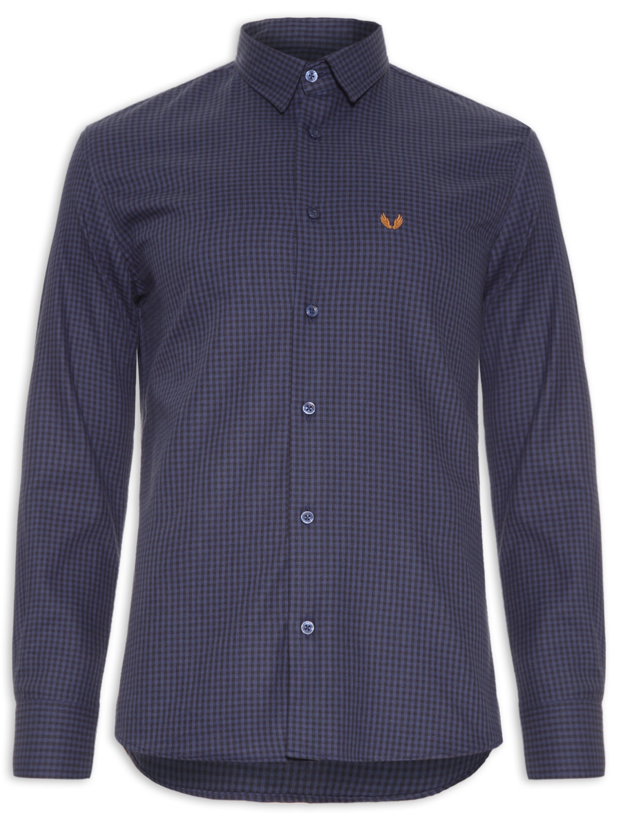 Camisa Masculina Plan Noel Wash - Azul