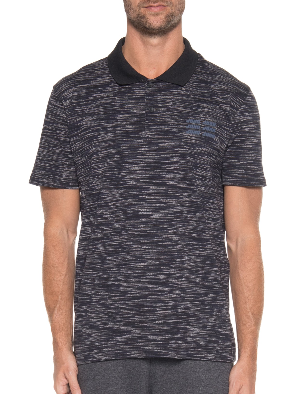 Camisa Masculina Polo Stripes Dark Navy Azul John John