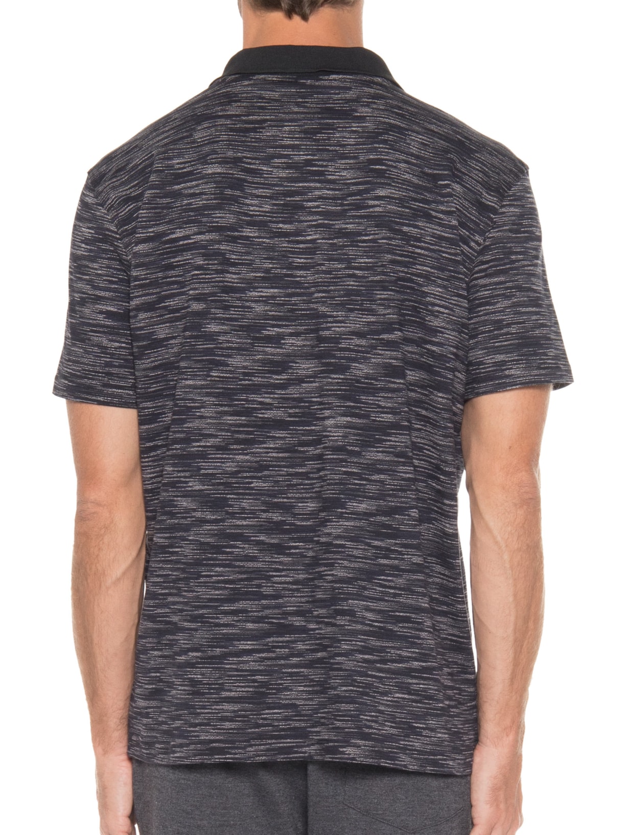 Camisa Masculina Polo Stripes Dark Navy Azul John John