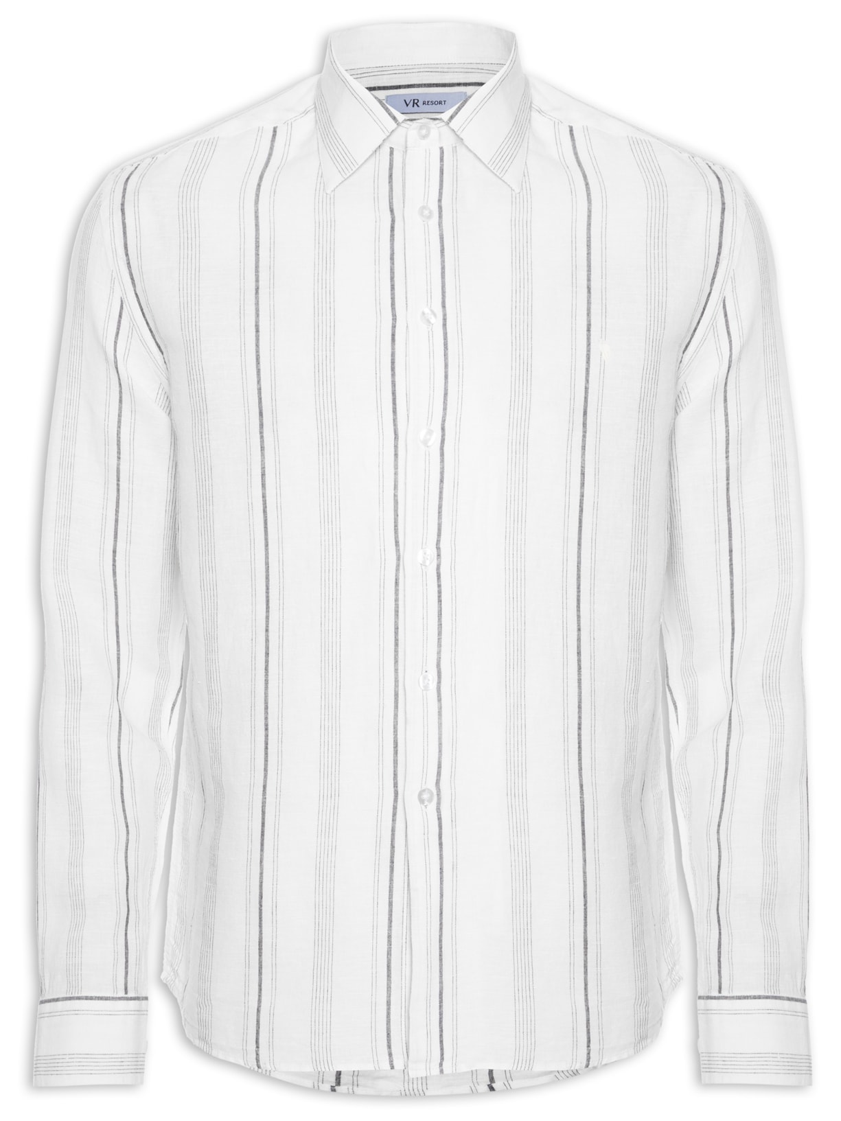 Camisa Masculina Ponza Como Classic Anatomic Manga Longa - Off White