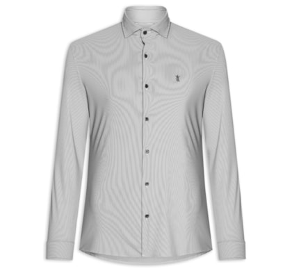 Camisa Masculina Power Poliamida Elastano Ft - Preto