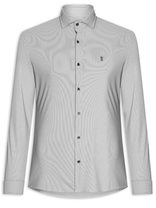 Camisa Masculina Power Poliamida Elastano Ft - Preto