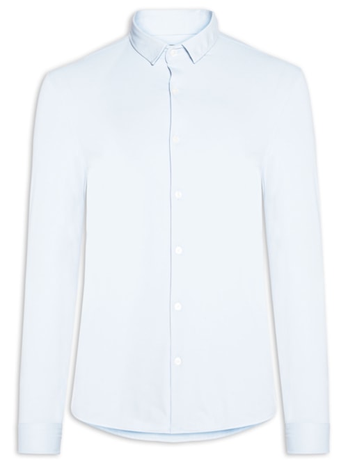Camisa Masculina Power Poliamida Elastano Lisa - Azul