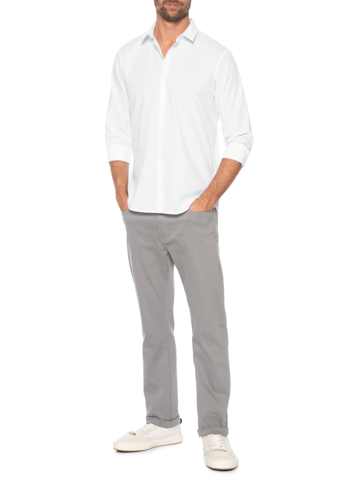 Camisa Masculina Prado Off White Reserva