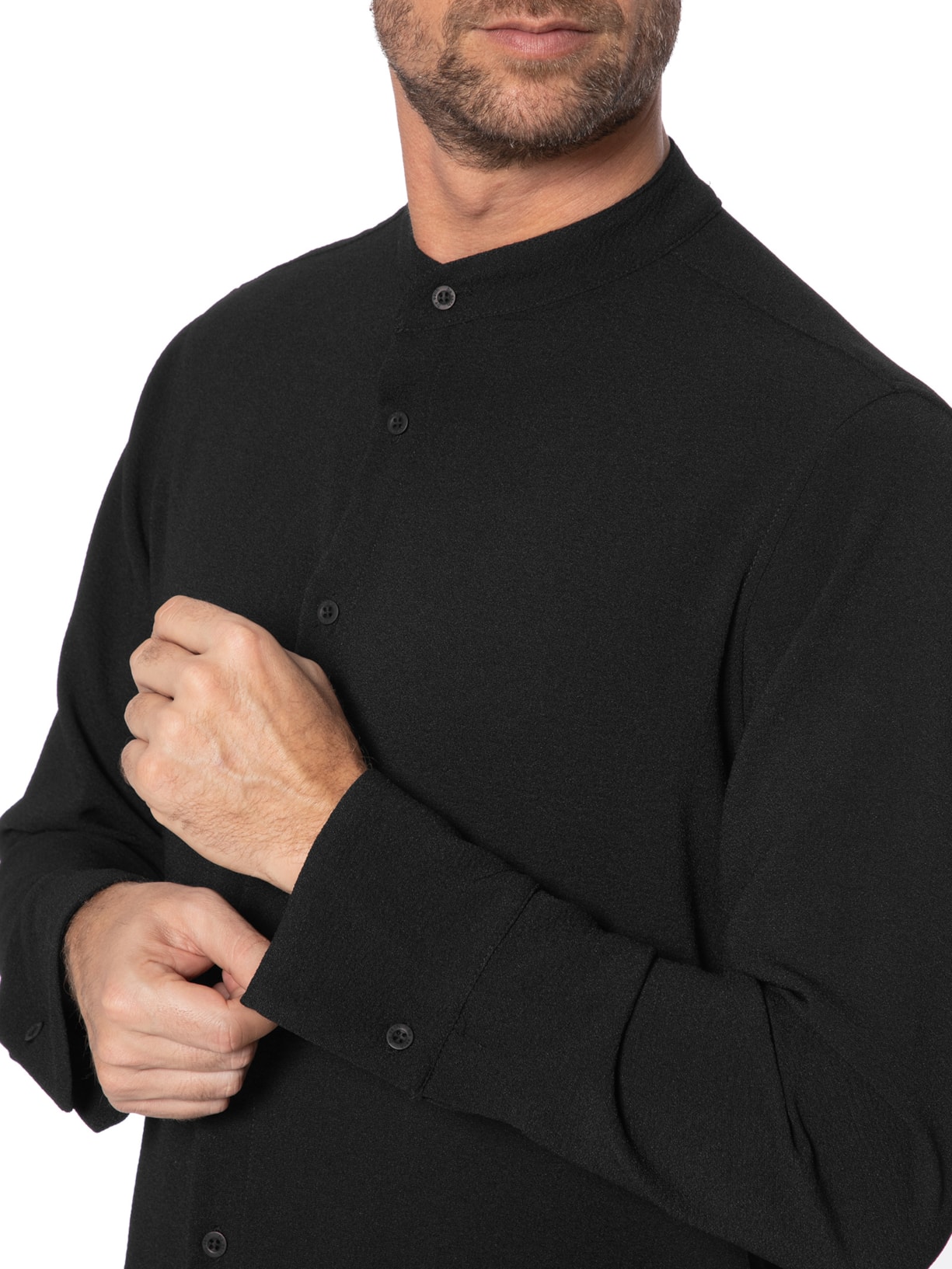 Camisa Masculina Prainha Preto Be.each