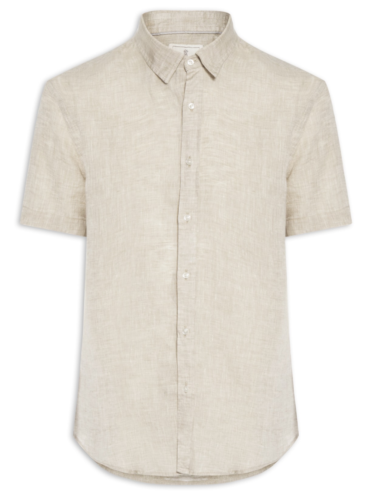 Camisa Masculina Puro Linho - Bege