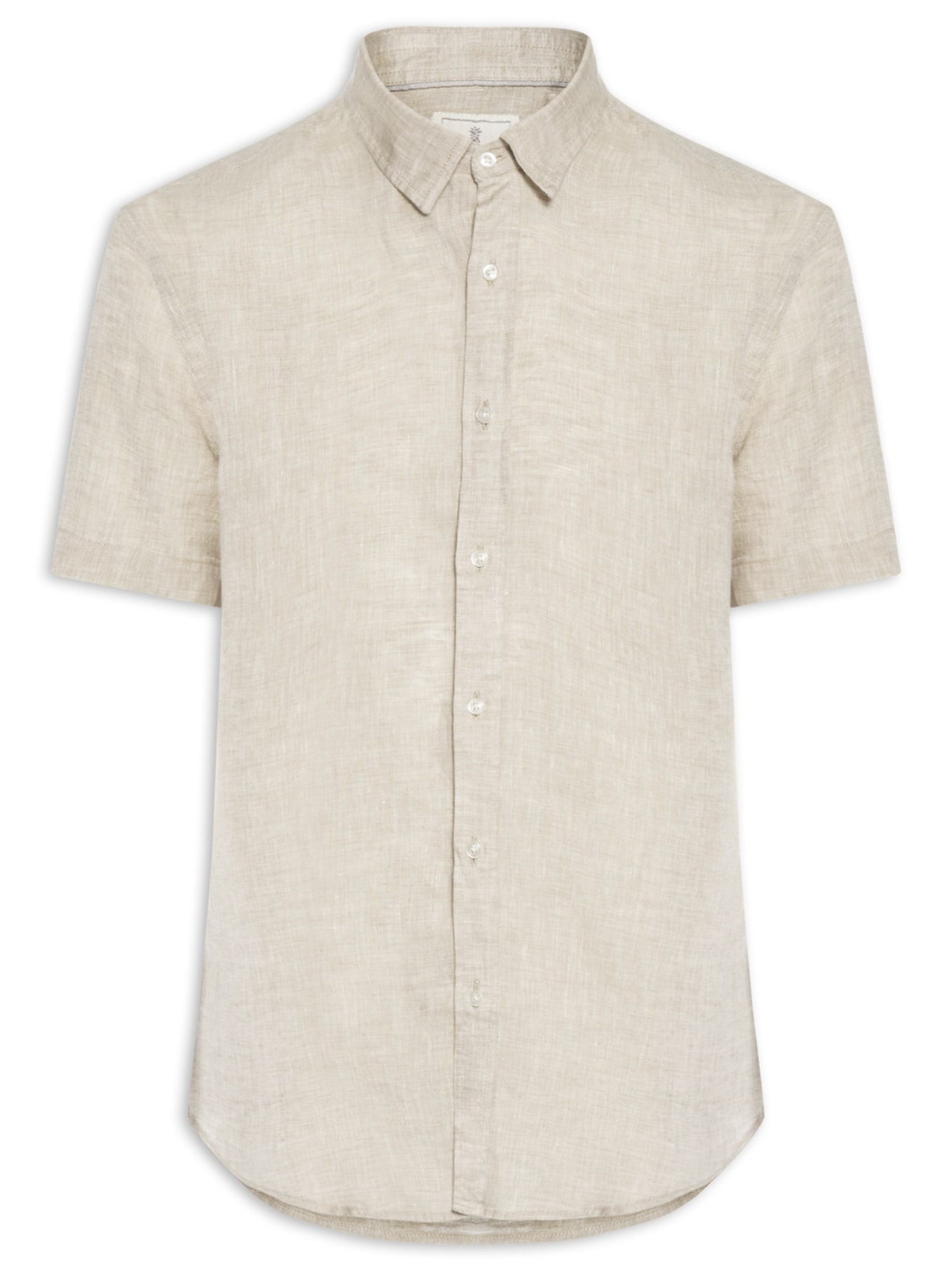 Camisa Masculina Puro Linho - Bege