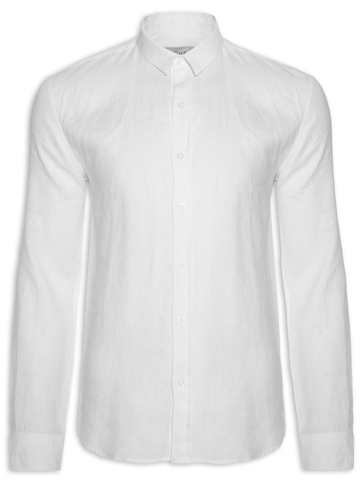 Camisa Masculina Puro Linho - Branco