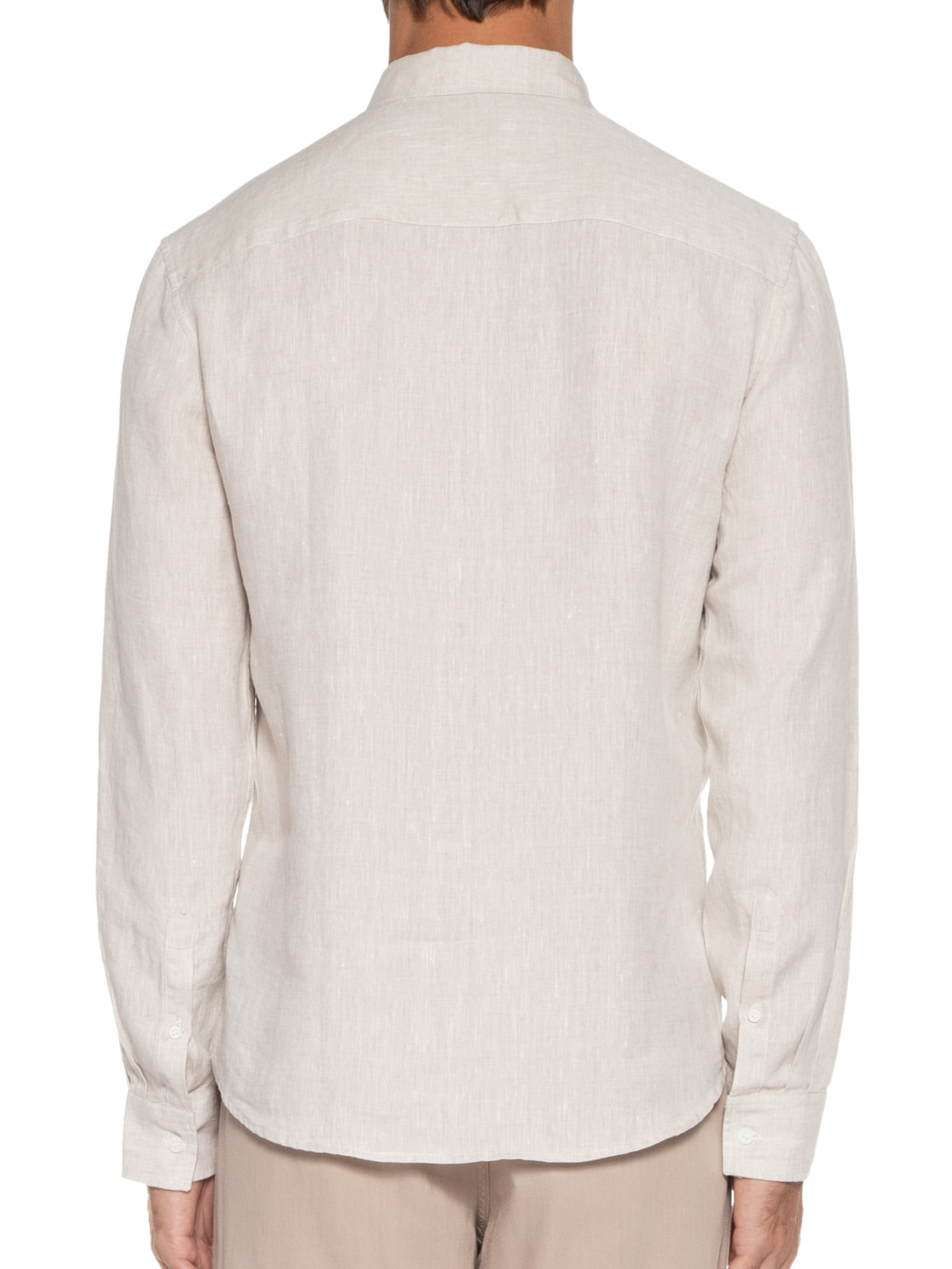 Camisa Masculina Puro Linho Cores Bege Barche