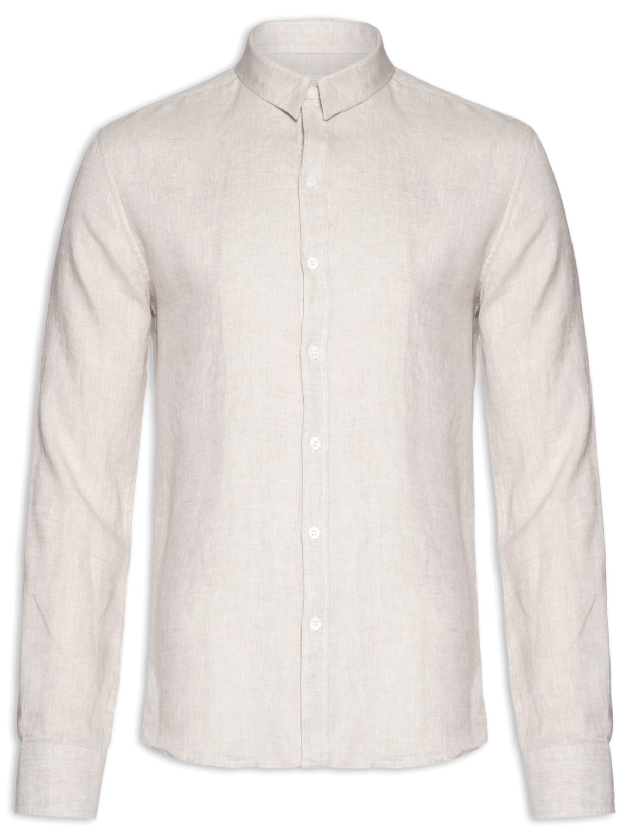 Camisa Masculina Puro Linho Cores Bege Barche