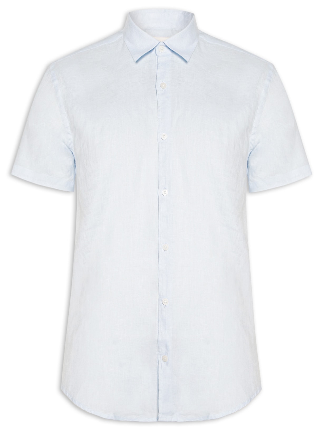 Camisa Masculina Puro Linho Lumiar - Azul