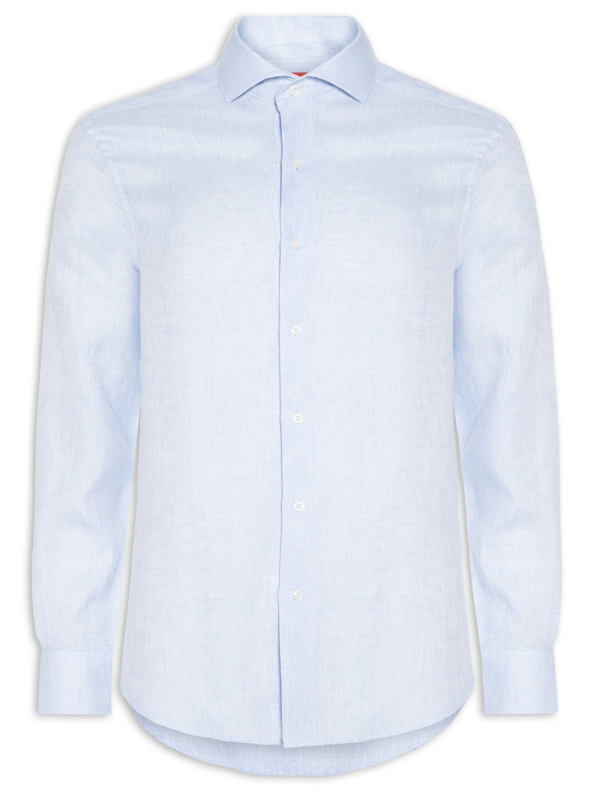 Camisa Masculina Puro Linho Manga Longa - Azul