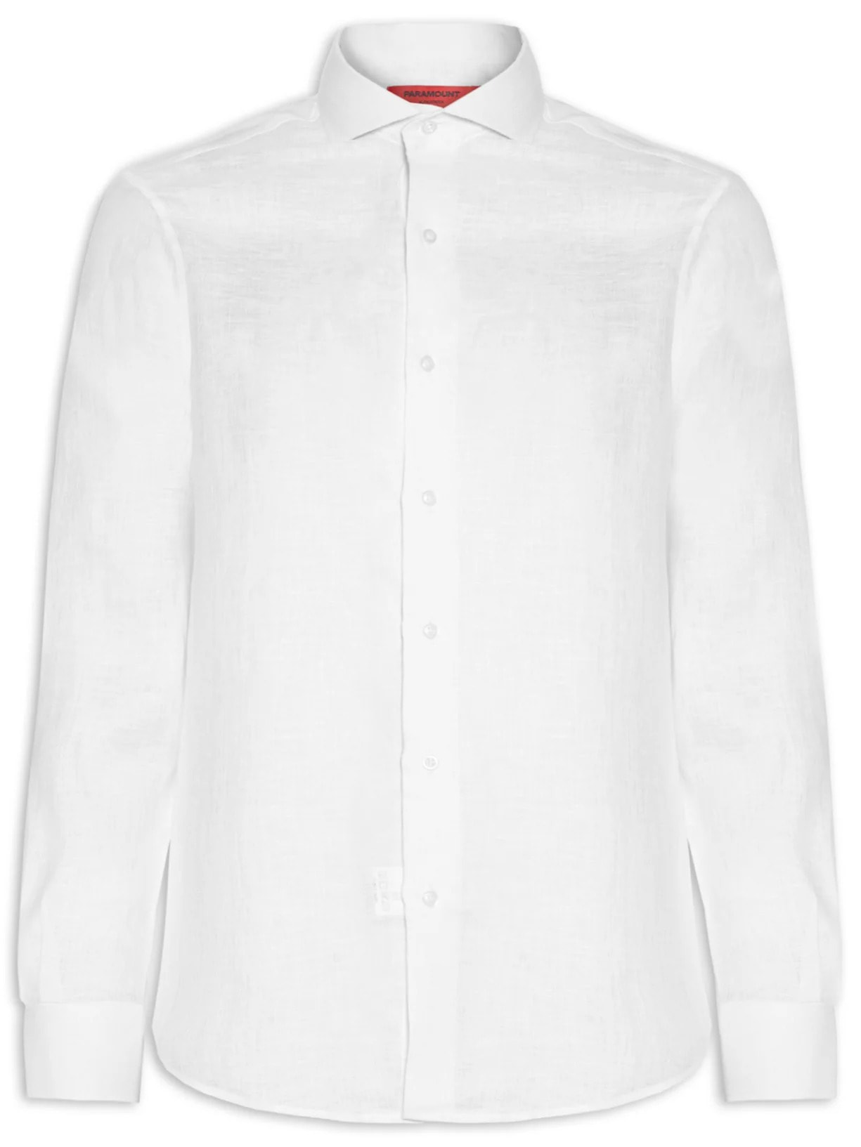 Camisa Masculina Puro Linho Manga Longa - Branco