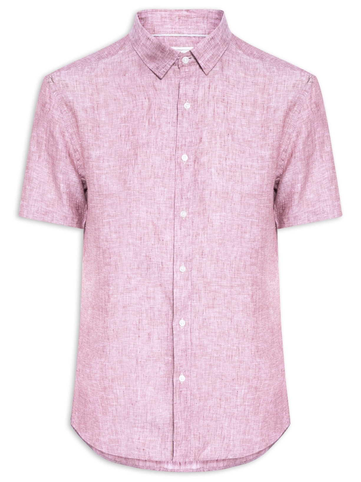 Camisa Masculina Puro Linho - Vermelho