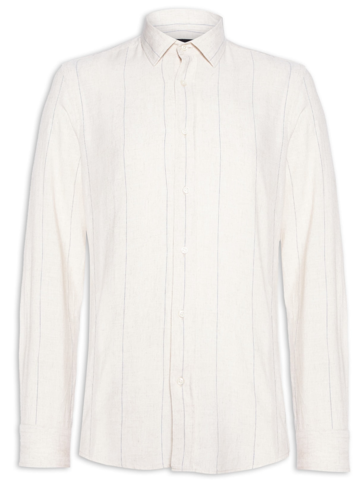 Camisa Masculina Reg Visco Mix LT - Bege