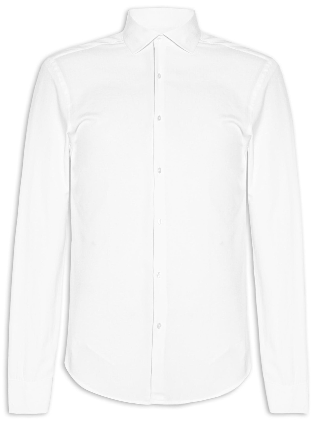 Camisa Masculina Regular Fit Algodão - Branco